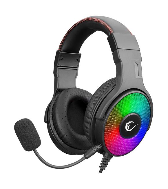 Rampage R46 HOSTAGE Siyah USB 7.1 Surround RGB Ledli Gaming Oyuncu Mikrofonlu Kulaklık