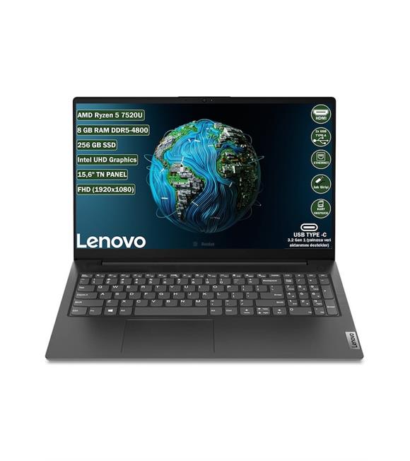 Lenovo V15 G4 82YU00Q6TX Ryzen 5 7520U 8GB 256GB SSD 15.6” FHD OB ...