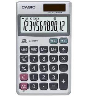 Casio SL-320TV-W-DP 12 Hane Cep Tipi Hesap Makinesi