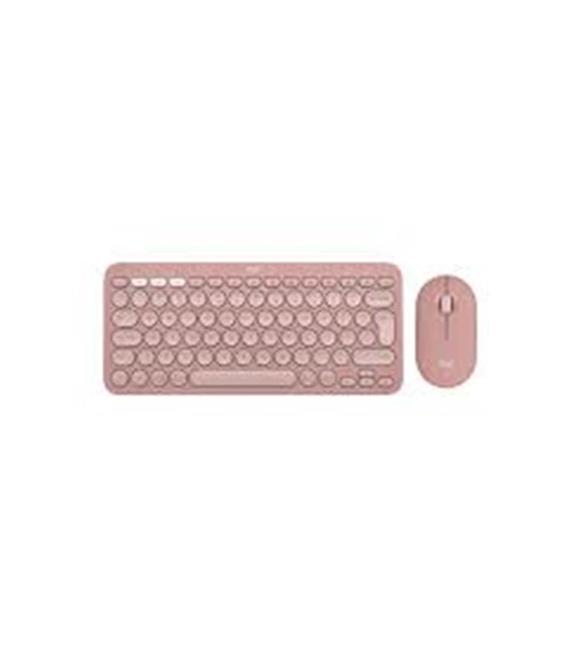 Logitech 920-012247 Pebble 2 Combo Pembe Kablosuz Klavye Mouse Seti