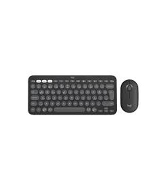 Logitech 920-012245 Grafit Pebble 2 Combo Çoklu Sessiz Kablosuz Türkçe Q Klavye Mouse Seti