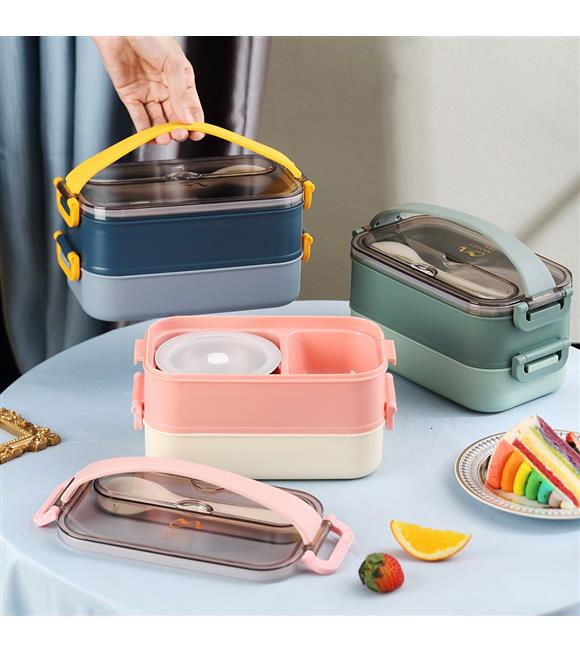 Vagonlife XC-465 1500ml Yeşil Çelik Lunch Box_1