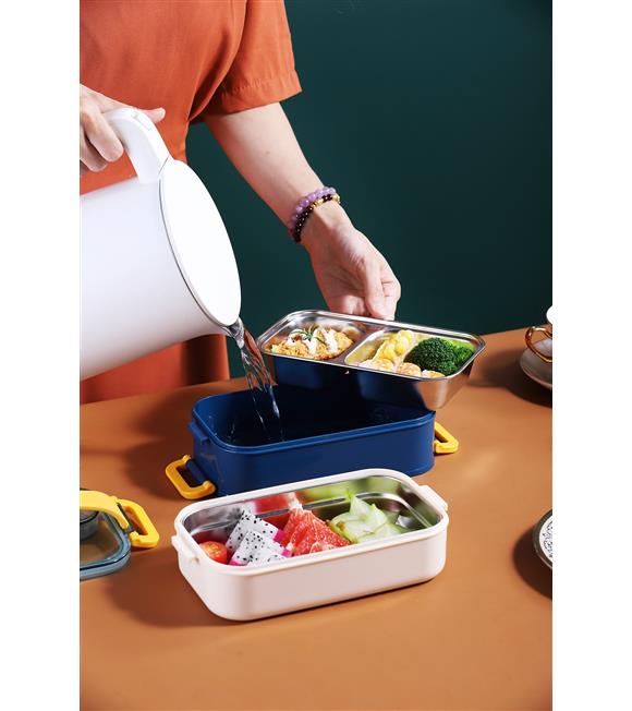 Vagonlife XC-462 1400ml Sarı Çelik Saklama Kabı