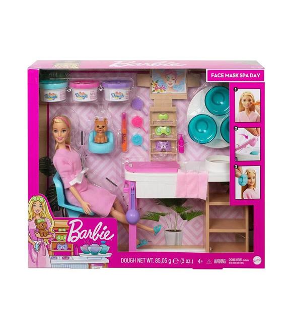 Barbie Wellness Yüz Bakımı Yapıyor Oyun Seti GJR84