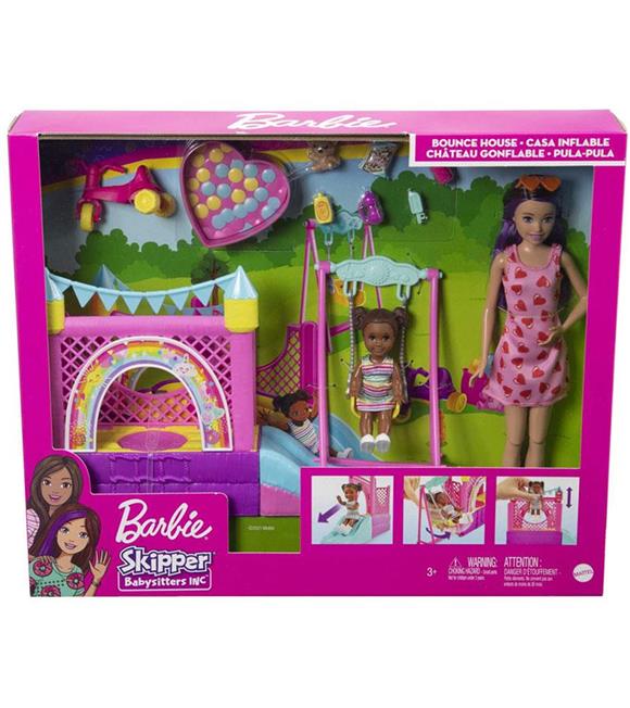 Barbie Bebek Bakıcısı Skipper Oyun Evi Seti HHB67