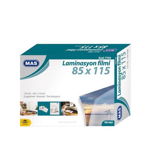 Mas Laminasyon Filmi Parlak 85x115 125 MIC 7704