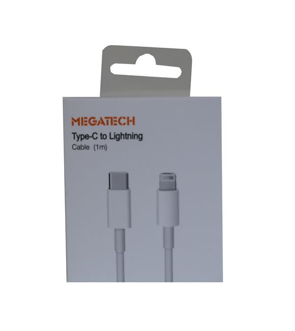 Megatech MT-D3L-T 1mt Usb Type-C to Lightning  Şarj ve Data Kablosu