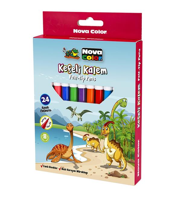 Nova Color Keçeli Kalem 24 Lü NC-872