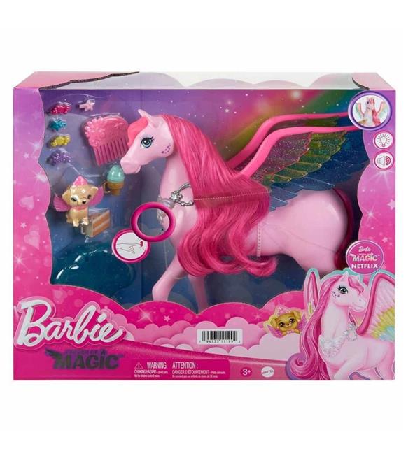 Barbie Sesli ve Işıklı Magic Pegasus ve Aksesuarları HLC40