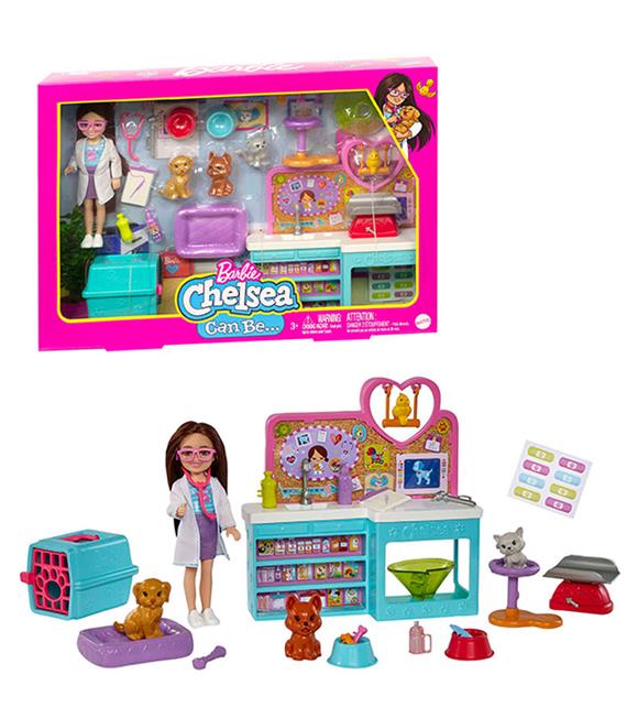 Barbie Chelsea Meslekleri Öğreniyor Veteriner Oyun Seti HGT12