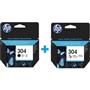 HP N9K05AE + N9K06AE 304  Siyah + Renkli Kartuş Seti