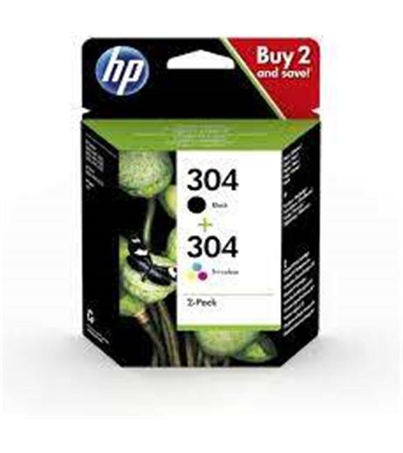 HP 304 Black-Color Siyah-Renkli Multi Paket 3JB05AE