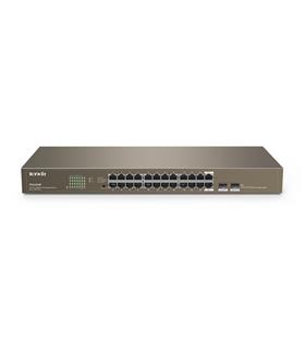 Tenda TEG1024F 24 Port 10-100-1000 Mbps + 2 Port SFP Switch Çelik Kasa Rack Mount