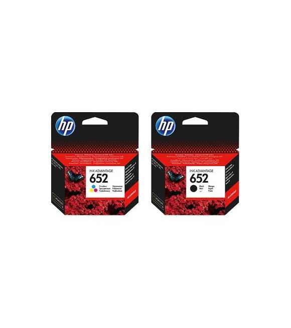 HP F6V25AE + F6V24AE 652 Siyah + Renkli Kartuş Seti