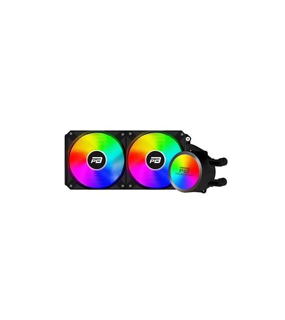 PowerBoost NOBLE 240 Rainbow Fanlı 240mm (LGA1700-AM4-AM5) Uyumlu Sıvı Soğutma Sistemi (Siyah