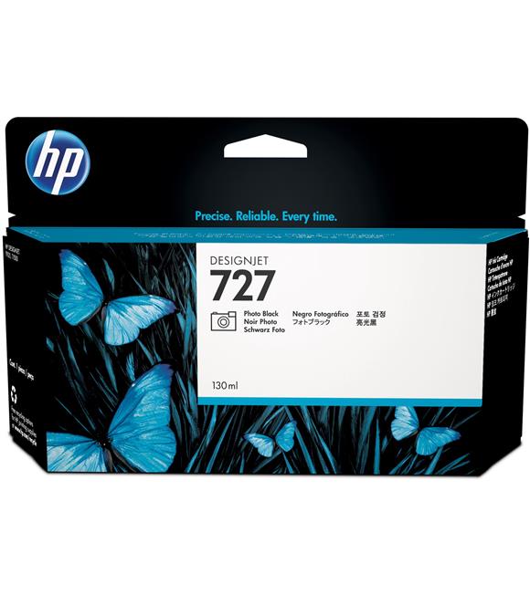 HP 727 Photo Black Foto Siyah 130ML Plotter Kartuşu B3P23A