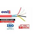 Onli 2x2x0,80mm J-Y(st)Y...Lg CCA 100 metre Yangın Alarm Kablosu