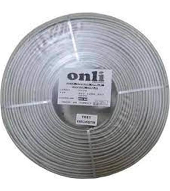 onli on-2201 2+1 1x0,22 mini Coax 2x0,22mm 250 metre CCA Kamera Kablosu