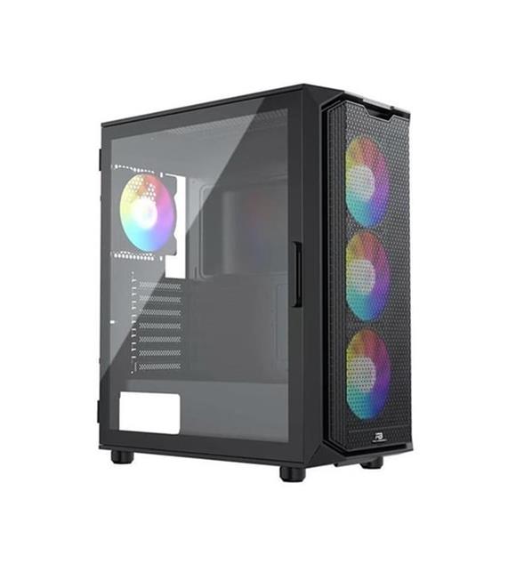 PowerBoost PB-P521B 750w 80+ Bronze USB 3.0 ATX Mesh RGB fan siyah Kasa_1