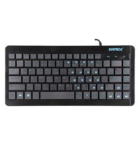 Everest KB-410 Siyah USB Q Mini Kablolu Klavye