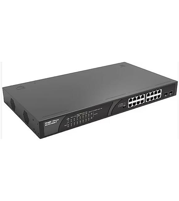 Ruijie-Reyee RG-ES118GS-P 16 Port POE+ 10-100-1000 Mbps 2 Port SFP 247W