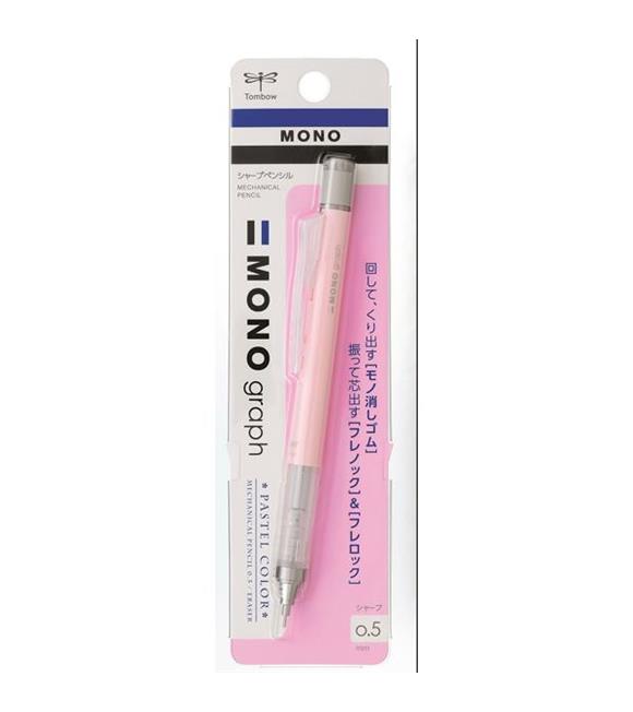 Tombow Versatil Kalem Mono Graph Pastel 0,5 MM Blisterli M.Pembe