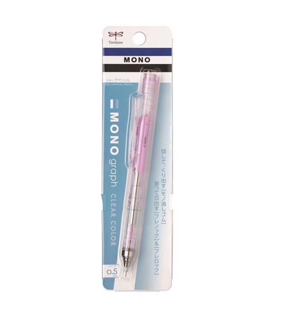 Tombow Versatil Kalem Mono Graph 0.5 MM Şeffaf Pembe