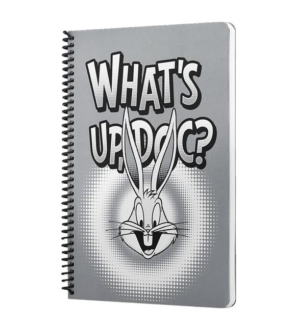 Mabbels Spiralli Defter Looney Tunes Whats up Doc Gri 80 YP 17x24 DFT-388487