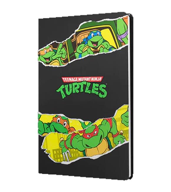 Mabbels Sert Kapak Butik Defter Ninja Turtles Siyah 80 YP 15x21 DFT-388234