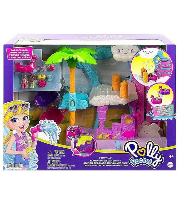 Polly Pocket Flamingo Araba Su Eğlencesi Seti