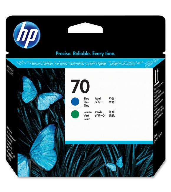 HP 70 Cyan-Green Mavi-Yeşil Baskı Kafası C9408A