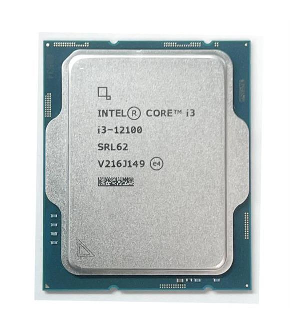 Intel Alder Lake Core i3 12100 TRAY 3.3Ghz 1700P 12Mb (60W) Uhd730 Kutusuz İşlemci