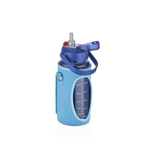 Vagonlife VGN2115 1500ml Mavi Pipetli Kılıflı Matara_1