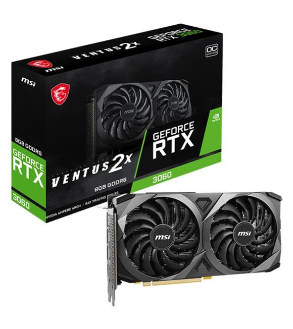 Msi GeForce RTX3060 Ventus 2X 12G OC 8GB GDDR6 192Bit DX12 Gaming (Oyuncu) Ekran Kartı