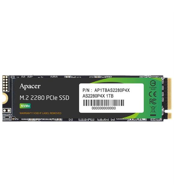 Apacer 1TB AS2280P4X 2100-1700MB-s NVMe PCIe M.2 SSD Disk (AP1TBAS2280P4X-1)