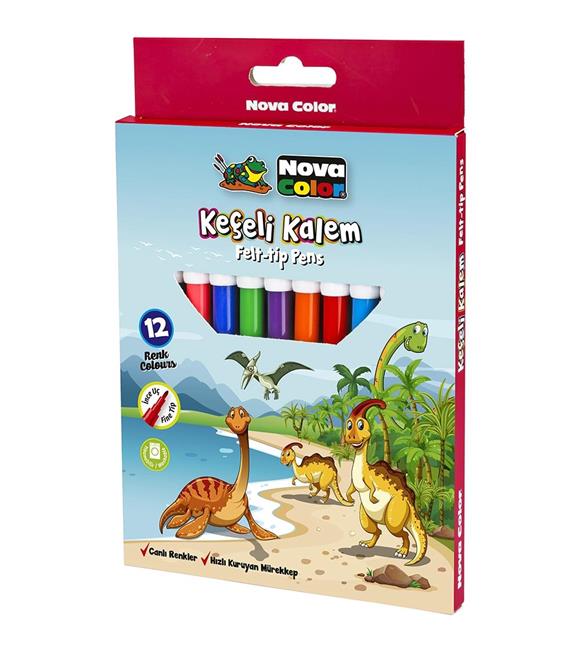 Nova Color Keçeli Kalem 12 Li NC-871