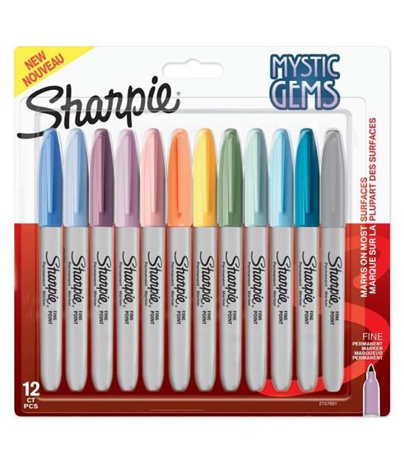 Sharpie Markör Permanent Fine Mystıc Gems 12 Li Bls