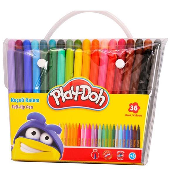 Play-Doh Keçeli Kalem Pvc 2 MM 36 Renk PLAY-KE013