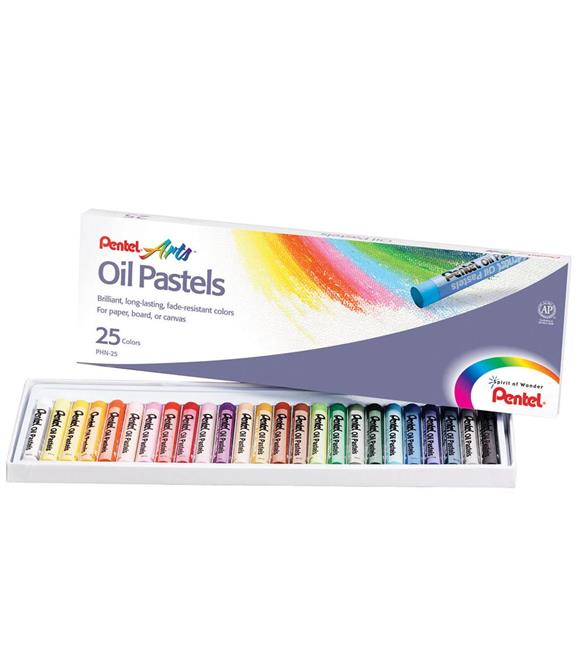 Pentel Pastel Boya Yağlı Karton Kutu 25 Lİ PHN-25