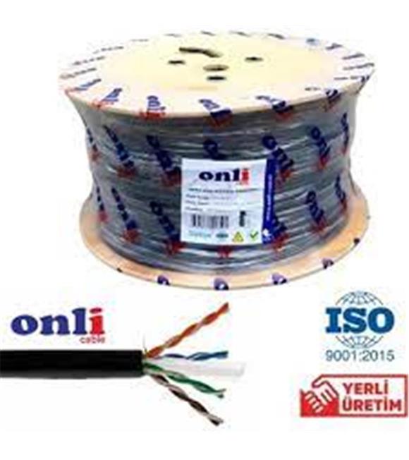 Onli ON-6006 U-UTP 23 AWG CCA-PE Outdoor 500 Metre Cat6 Kablo