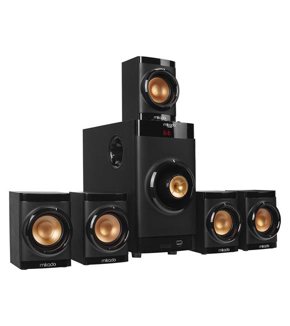 Mikado MD-381BT 5+1 Usb -Sd - Fm Destekli Multimedia Bluetooth Speaker Kumandalı