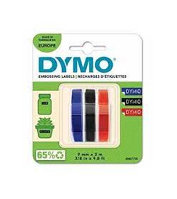 DYMO S0847750 Kabartma Şerit, 9 mmx3 mt  3 lü Bls K-S-M_1