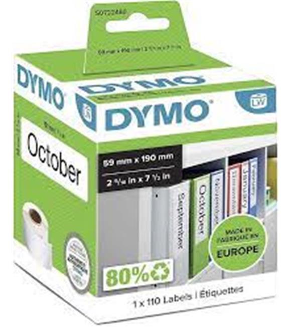 DYMO S0722480 LW Geniş Klasör Etiketi 190-59 mm 110 Etiket 99019