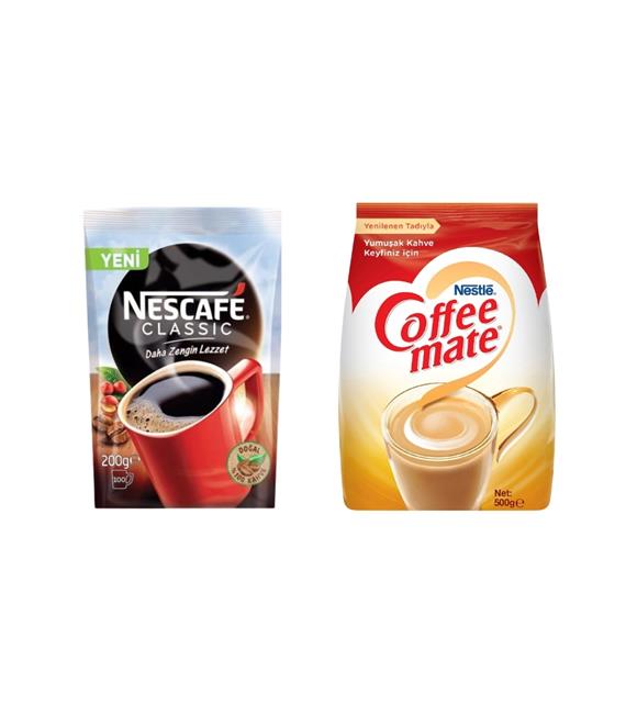 Nescafe Classic 200 gr + Nestle Coffe Mate 500 gr Fırsat Paketi