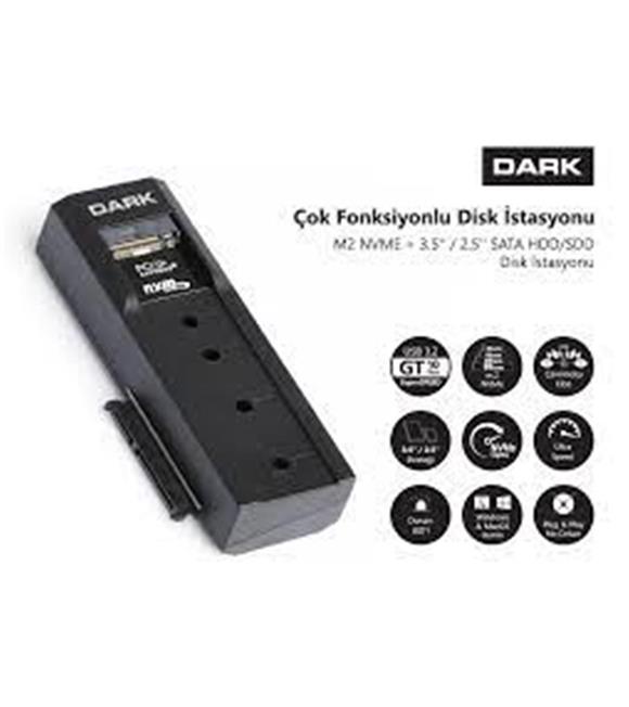 Dark DK M2 NVME +3.5 -2.5 SATA HDD- SSD  Disk İstasyonu