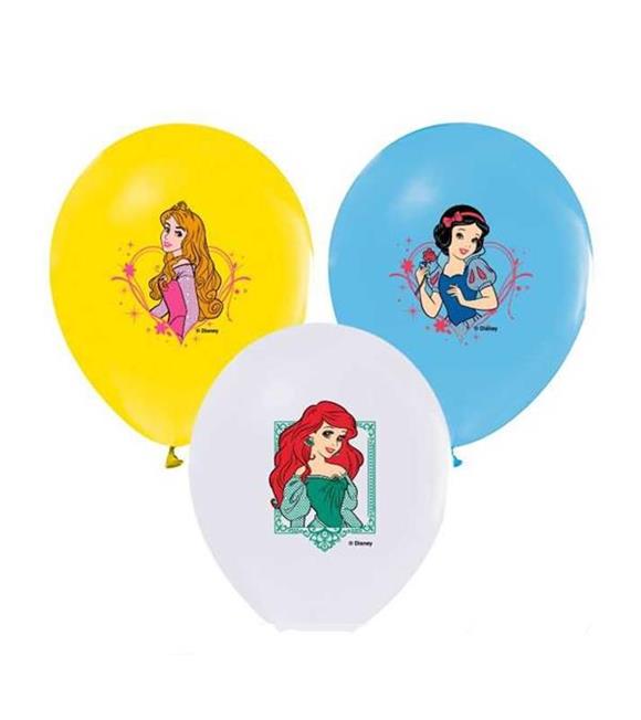 Balonevi Balon Prenses Baskılı Pastel Renk 4+1 100 LÜ 1930