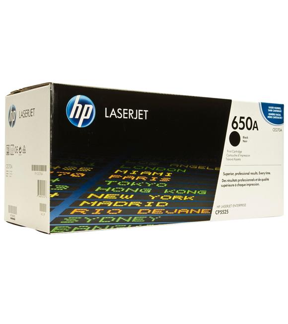 HP 650A Black Siyah 13.000 Sayfa Toner CE270A