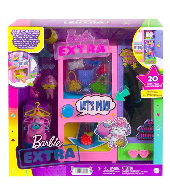 Barbie Extra Kıyafet Otomatı Oyun Seti MTL-HFG75