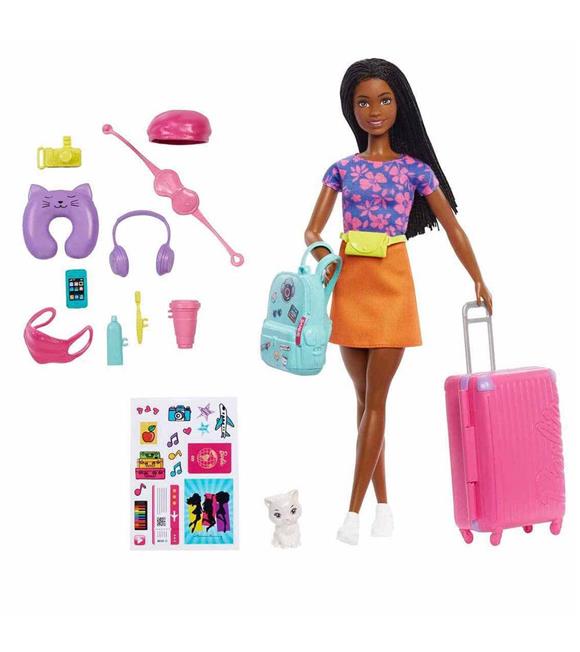 Barbie Brooklyn Seyahatte Bebeği Ve Aksesuarları HGX55