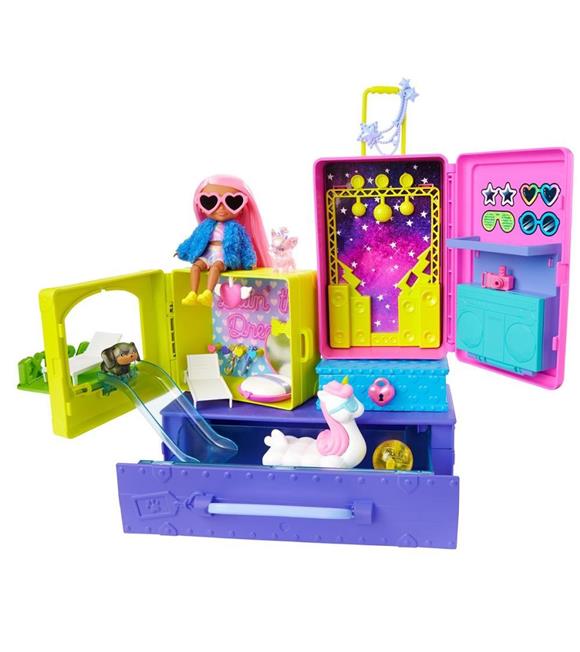 Barbie Extra Mini Bebekler ve Hayvan Dostlarının Seyahat Maceraları HDY91